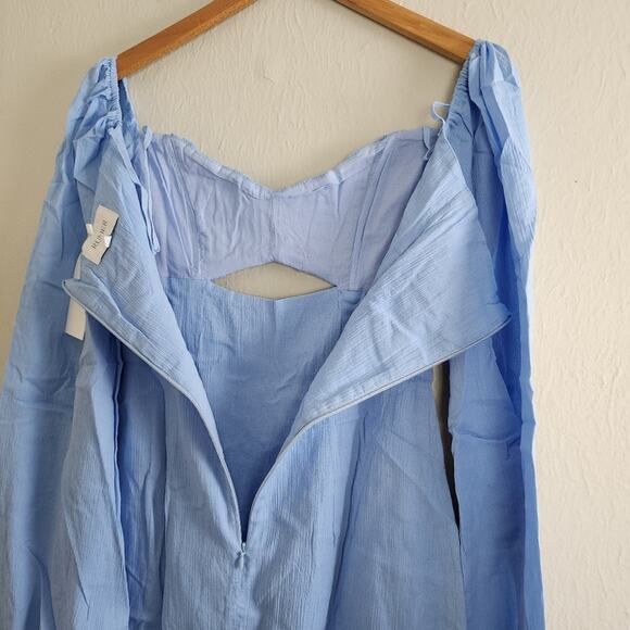 NWT Rumer The Label Camille Light Blue Cut Out Mini Dress XS - Picture 13 of 15